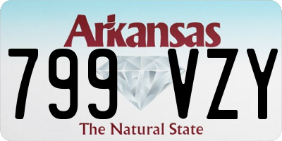AR license plate 799VZY