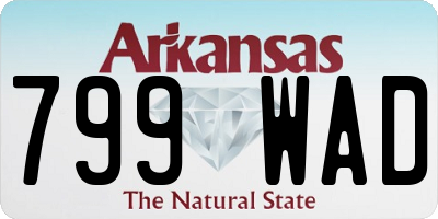 AR license plate 799WAD