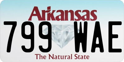 AR license plate 799WAE