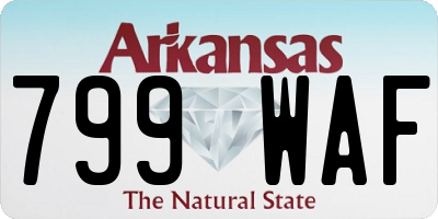 AR license plate 799WAF