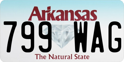 AR license plate 799WAG