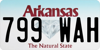 AR license plate 799WAH