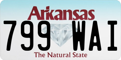 AR license plate 799WAI