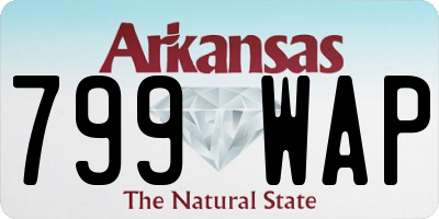 AR license plate 799WAP
