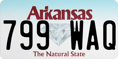AR license plate 799WAQ