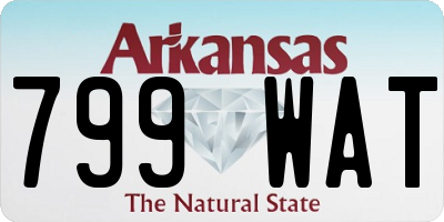 AR license plate 799WAT