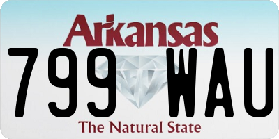 AR license plate 799WAU
