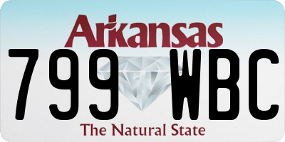 AR license plate 799WBC