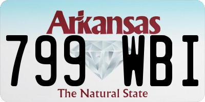AR license plate 799WBI