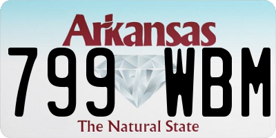 AR license plate 799WBM