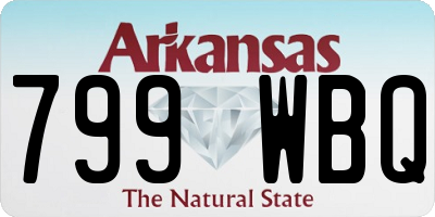 AR license plate 799WBQ