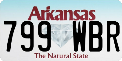 AR license plate 799WBR