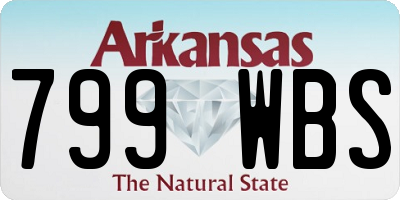 AR license plate 799WBS