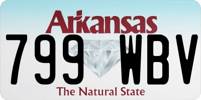 AR license plate 799WBV