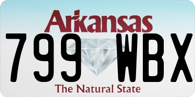 AR license plate 799WBX