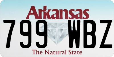 AR license plate 799WBZ