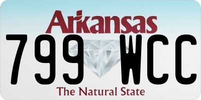 AR license plate 799WCC