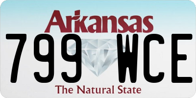 AR license plate 799WCE