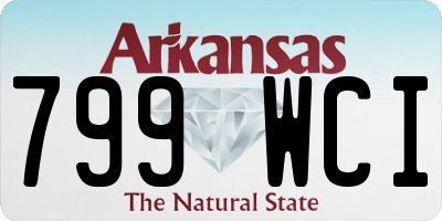 AR license plate 799WCI