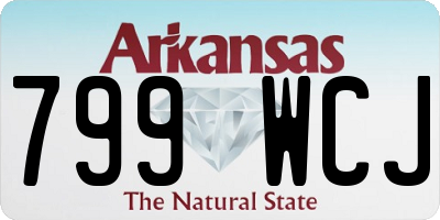 AR license plate 799WCJ