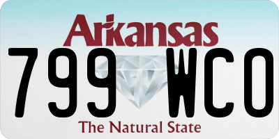 AR license plate 799WCO