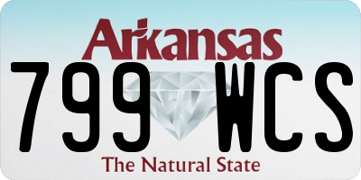AR license plate 799WCS