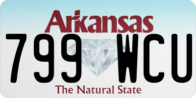 AR license plate 799WCU
