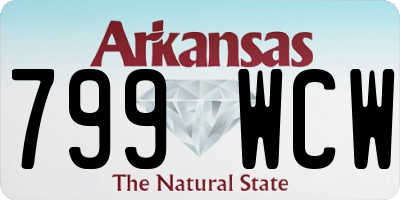 AR license plate 799WCW