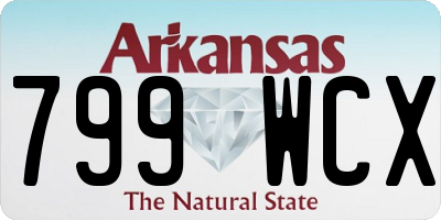 AR license plate 799WCX