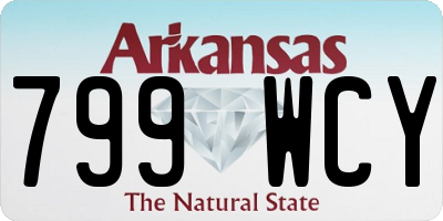AR license plate 799WCY