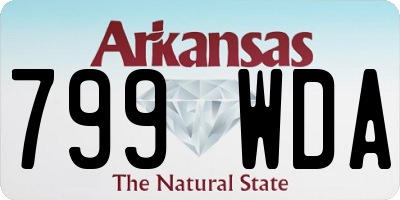 AR license plate 799WDA