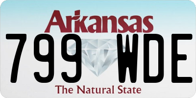 AR license plate 799WDE
