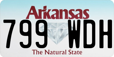 AR license plate 799WDH