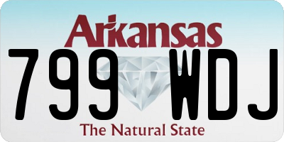 AR license plate 799WDJ