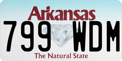 AR license plate 799WDM