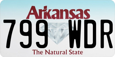 AR license plate 799WDR