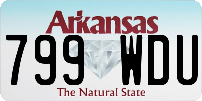 AR license plate 799WDU