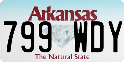 AR license plate 799WDY