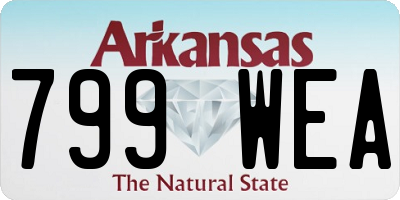 AR license plate 799WEA
