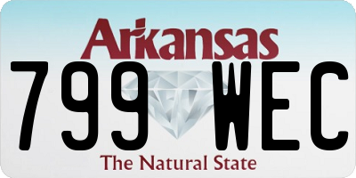 AR license plate 799WEC