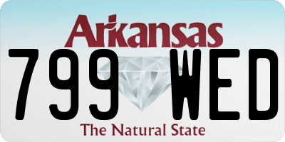 AR license plate 799WED