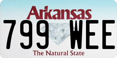 AR license plate 799WEE