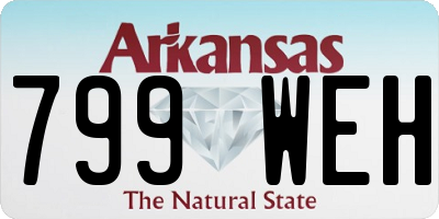 AR license plate 799WEH