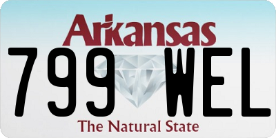 AR license plate 799WEL