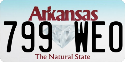 AR license plate 799WEO