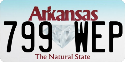 AR license plate 799WEP