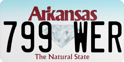 AR license plate 799WER