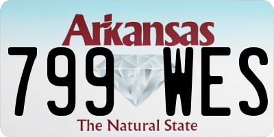 AR license plate 799WES