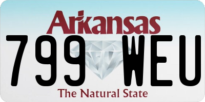 AR license plate 799WEU