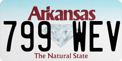AR license plate 799WEV